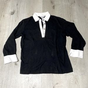 Y2K white and black top